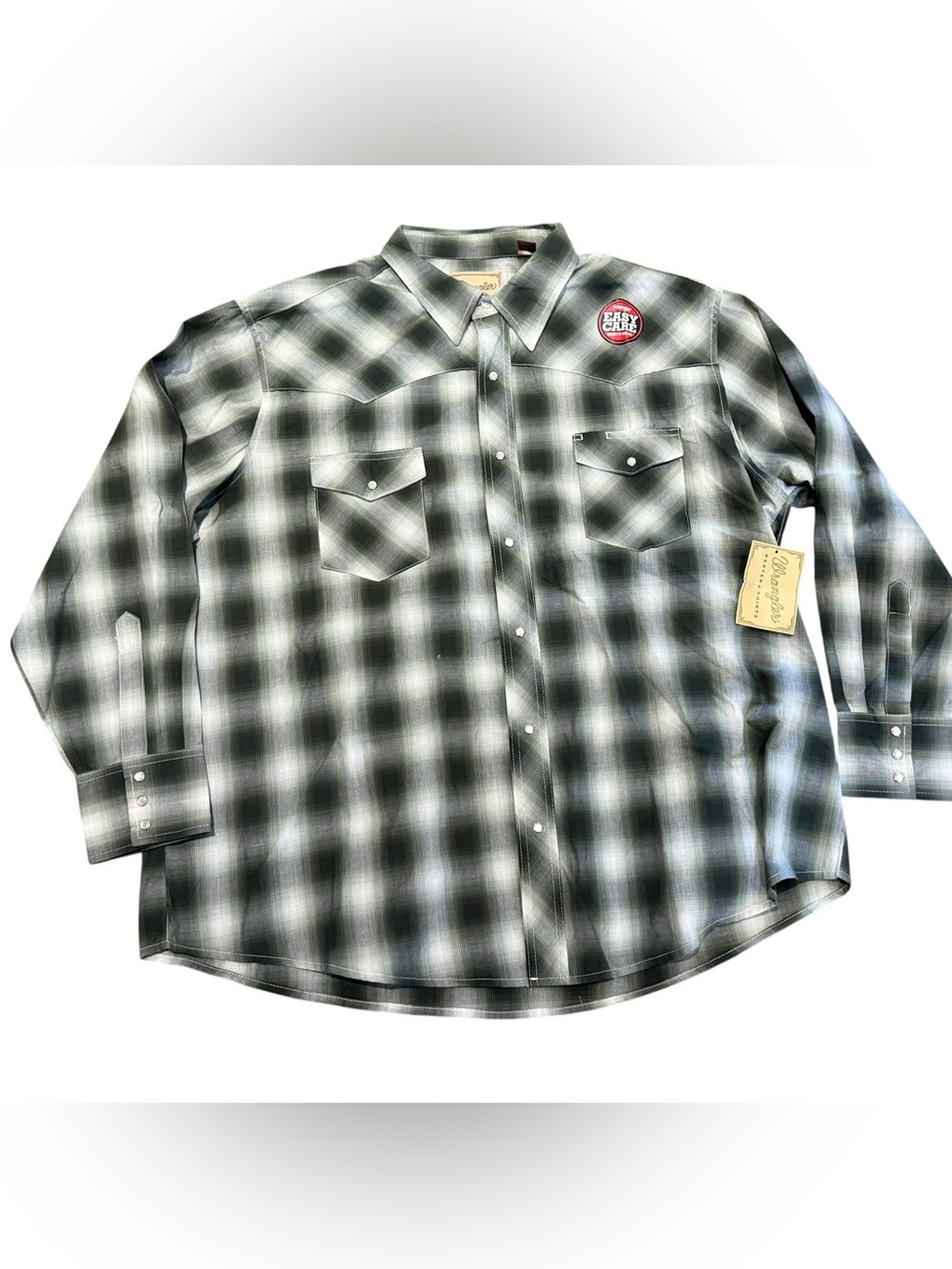 Classic Black & Green Plaid Pearl Snap Western Shirt Mens XXL NWT - Picture 1 of 9
